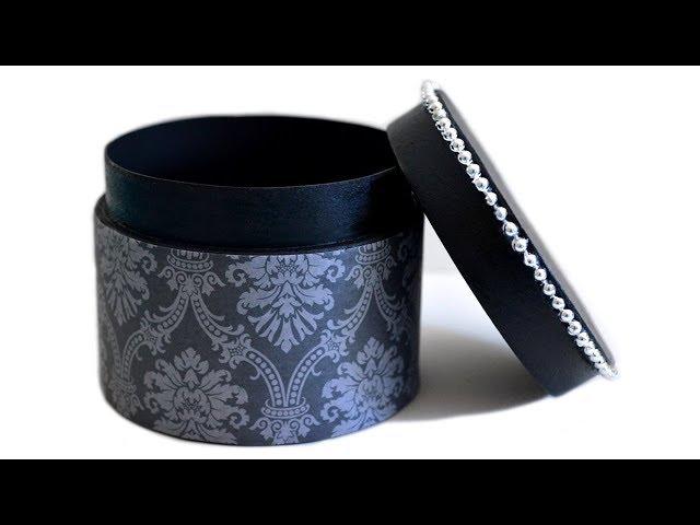 How to Make a Gift Box - DIY Round Box With Lid