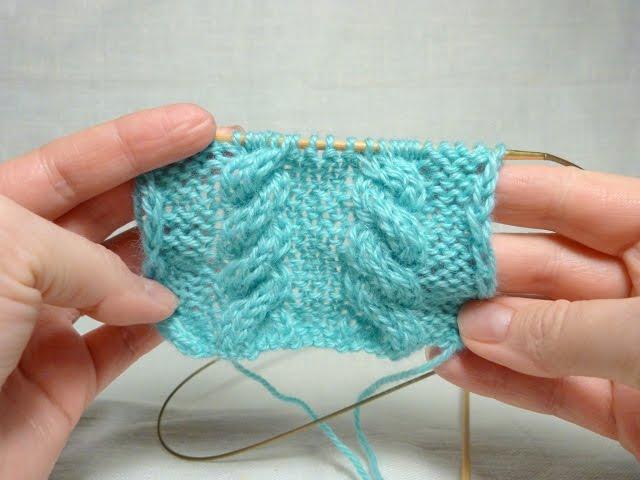 Вязание кос на двух спицах / How to Knit a Cable Without a Cable Needle