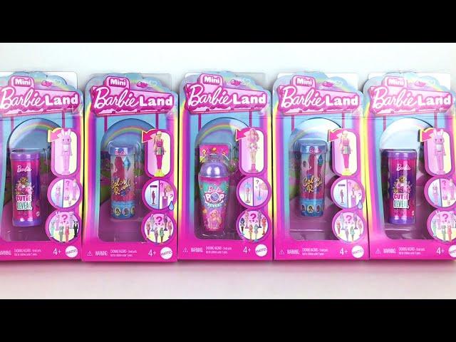 Mini Barbie Land Surprise Reveal Dolls: Color Reveal, Cutie Reveal & Pop Reveal  Unboxing & Review