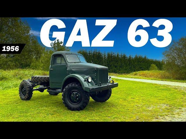 GAZ 63 4x4 (1956) - Soviet Military Truck - After Restoration - FIRST START - ГАЗ 63 Реставрация