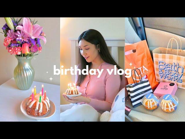 birthday diary | back home, b-day freebies, new purse unboxing!