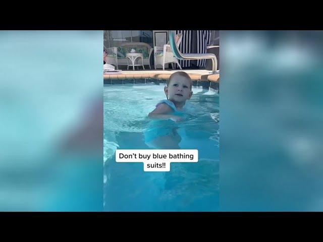 Blue Bathing Suit Warning