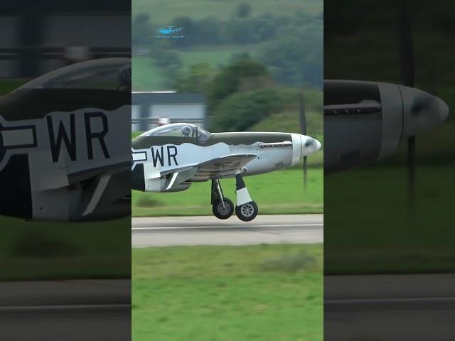 P-51 Mustang "The Hun Hunter Texas" Landing at Bern, Switzerland