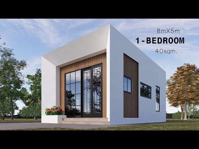 Small House Design | 1-Bedroom 5m x 8m