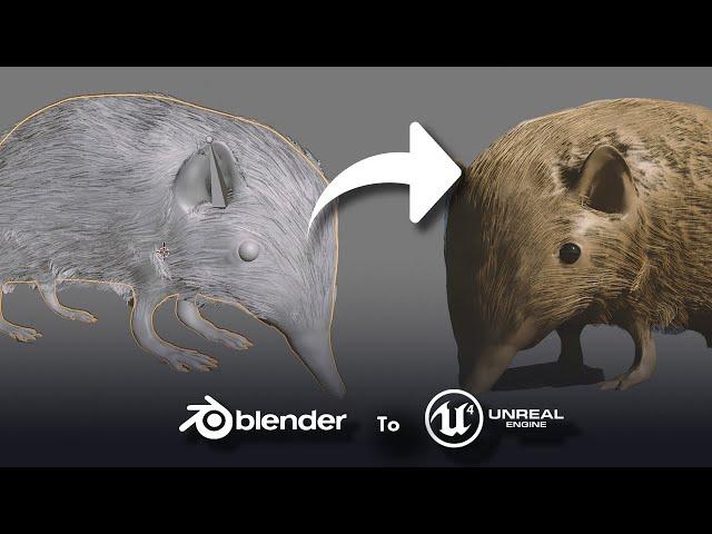 How to import hair from Blender into Unreal Engine 5 I Tutorial