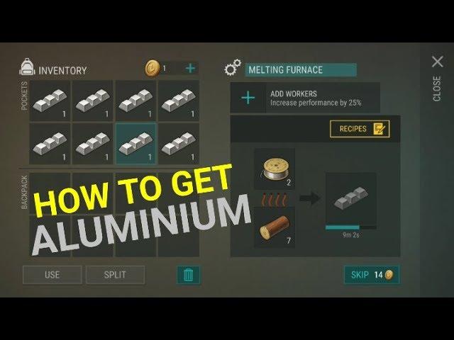 Where to find Aluminium in Last Day On Earth - Survival