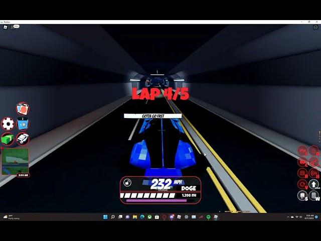 2:29.296 on the Trade Island Circuit in Jailbreak using my Bugatti Bolide