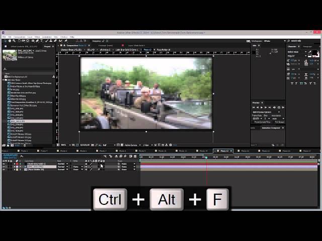 After Effects Fit an Image to Composition Size