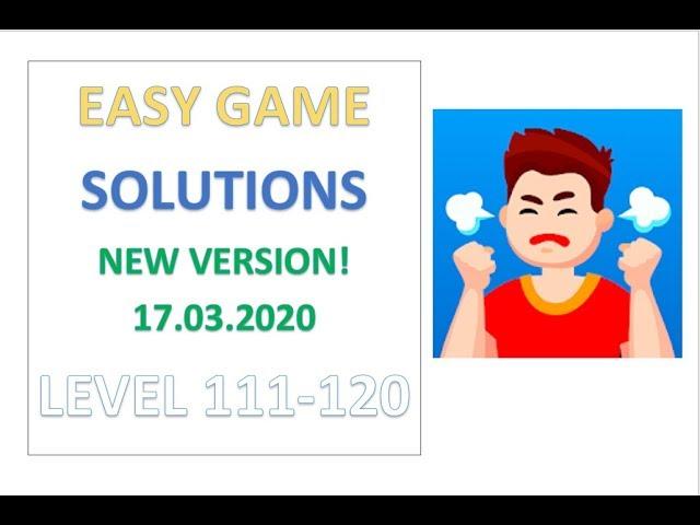 Easy Game Answers Level 111 112 113 114 115 116 117 118 119 120 Solutions Walkthrough