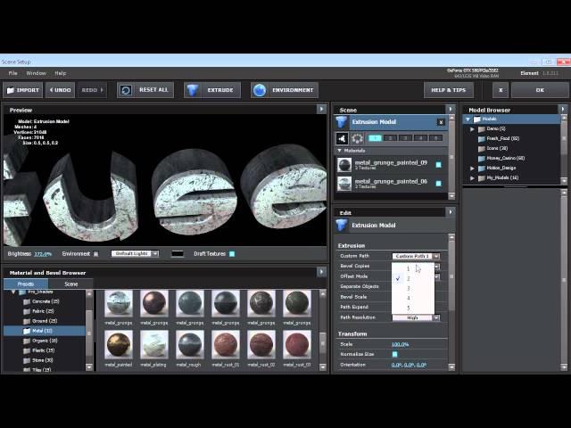 Extrude Text with Element 3D