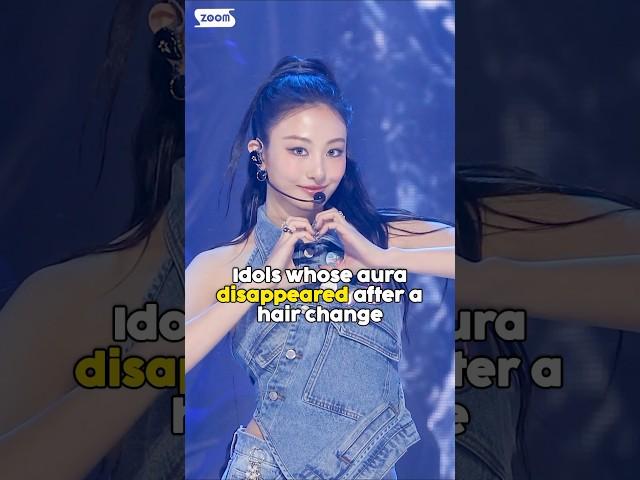 Idols whose aura disappeared after a hair change #kpop #shorts #fyp #aespa