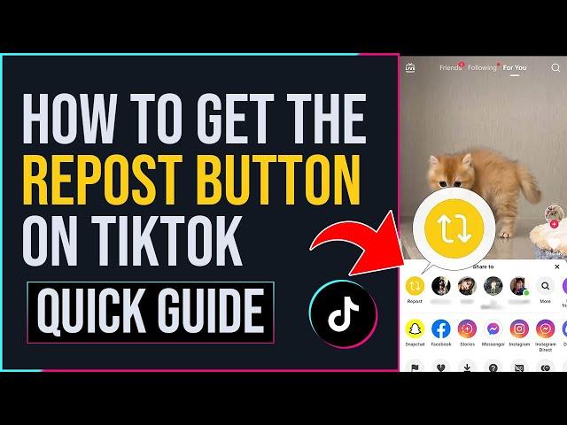 How to Get the Repost Button on Tiktok (EASY STEPS)