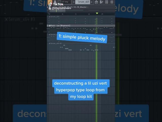 HOW TO MAKE A VIRTUAL LIL UZI VERT HYPERPOP TYPE LOOP/MELODY IN 1 MINUTE #shorts