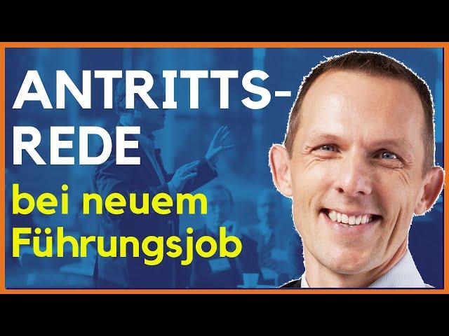 Deine Antrittsrede als neue Führungskraft