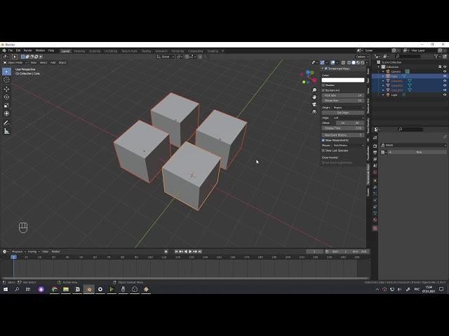 Blender 2.91 Выделение и навигация мышкой