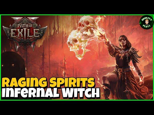 Summon Raging Spirits Infernalist (Witch) Day 1 - 3 Build Recap | Path Of Exile 2