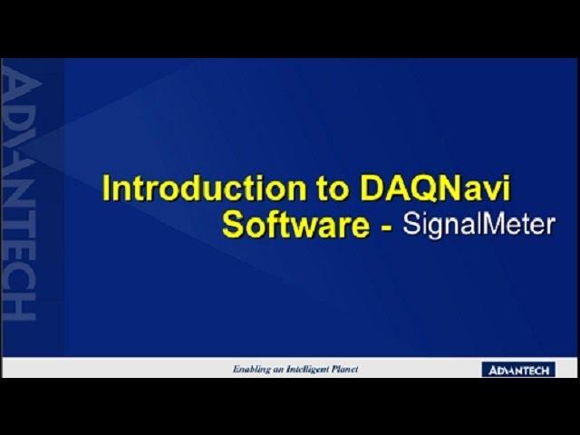 Tutorial: Introduction to DAQNavi software -- Signal Meter (EN)