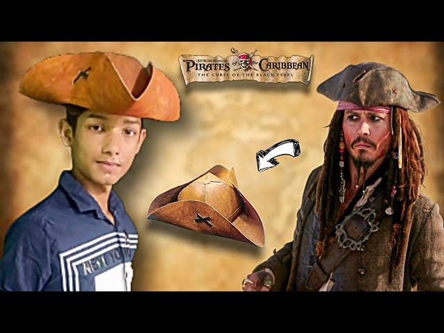 How to Make A Pirate Hat out of Foam - Free Pattern DIY Cosplay Tricorn Hat | Jack sparrow