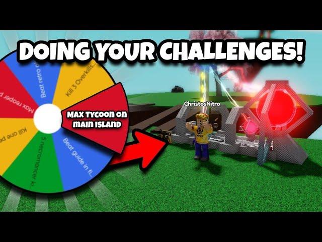 Doing YOUR challenges from a spinner wheel!