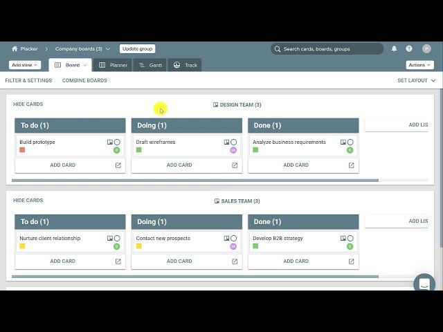 Placker best practices - Combine multiple boards and have a clear way of working