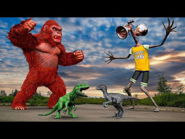 Rescue Kong VS Velociraptor, Siren Head | Ultimate Showdown | Jurassic World Rebirth | Teddy Chase