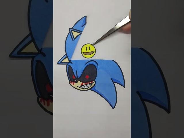 Sonic.EXE fixed! #shorts #papercraft #satisfying #youtubeshorts #sonic #sonicexe