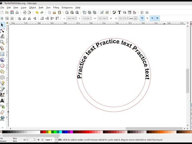 How to Put Text on a Path in Inkscape