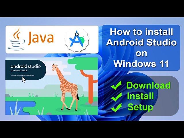 How to install Android Studio on Windows 11 | Updated Version | Android Studio Tutorial