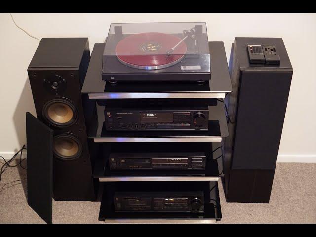 HiFi Set - Dual CS 455-1 Turntable, CR 5950 RC Amplifier, CD 5150 RC CD Player,  CC 5850 RC Cassette