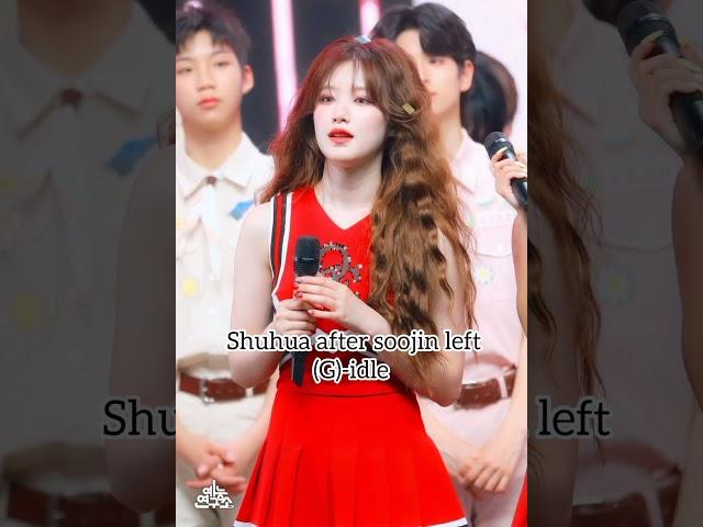 Shuhua before vs after soojin left G -idle #shuhua #gidle