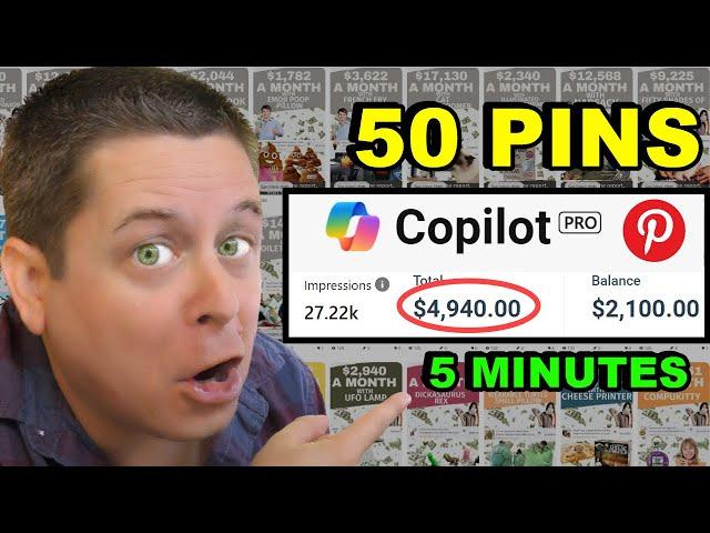 50 Pins In 5 Minutes With AI - Make $2,250+ Per Week With Pinterest