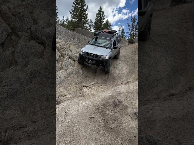 On the edge of disaster. #xterra #offroad #4x4 #rockcrawling #nissan