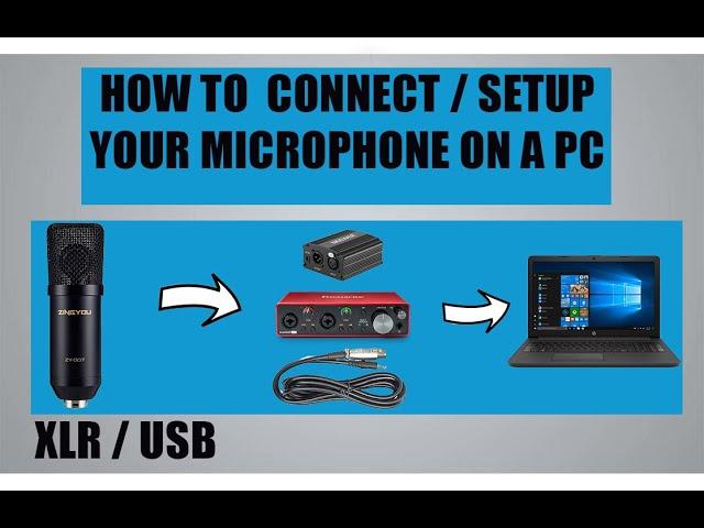 How to connect / Setup your microphone on your PC