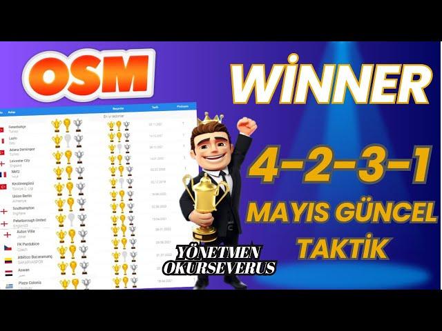 OSM 2024 MAYIS GÜNCEL 4-2-3-1 YENİLMEZLİK TAKTİĞİ ! ONLİNE SOCCER MANAGER