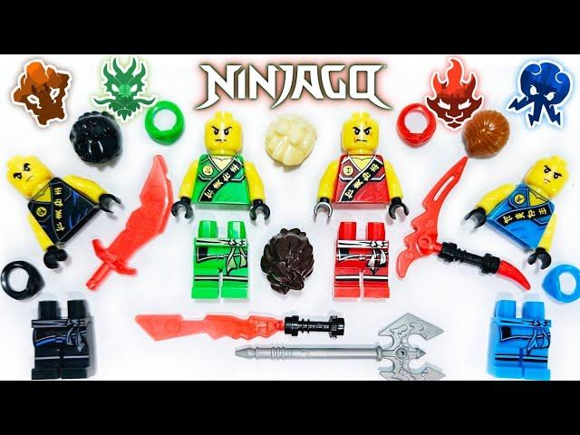 Lego Ninjago Lloyd Kai Jay Cole Tournament of Elements | Unofficial Lego Minifigures