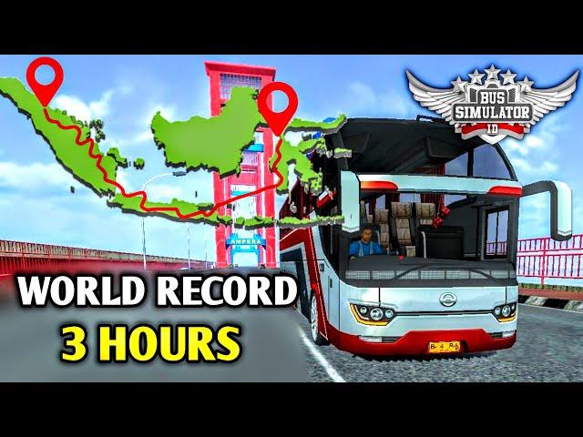 Longest BUSSID Gameplay! WORLD RECORD* on Mobile | Bus Simulator Indonesia by Maleo