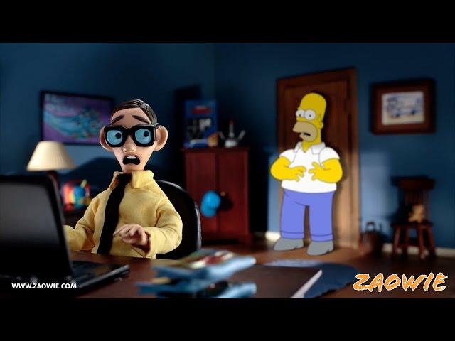 Reverse it - The Simpsons - Robot Chicken Couch Gag