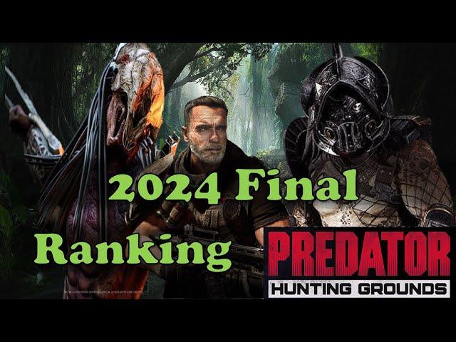 2024 Final Predator Classes Ranking on Predator Hunting Grounds