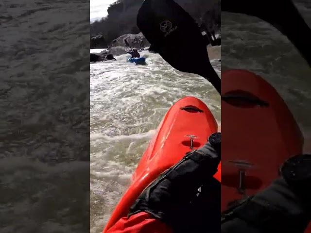 LRC Fun entry move 🫳 #schaeferyaks #yakfam #whitewater #kayaking #fun #friends #festivewater