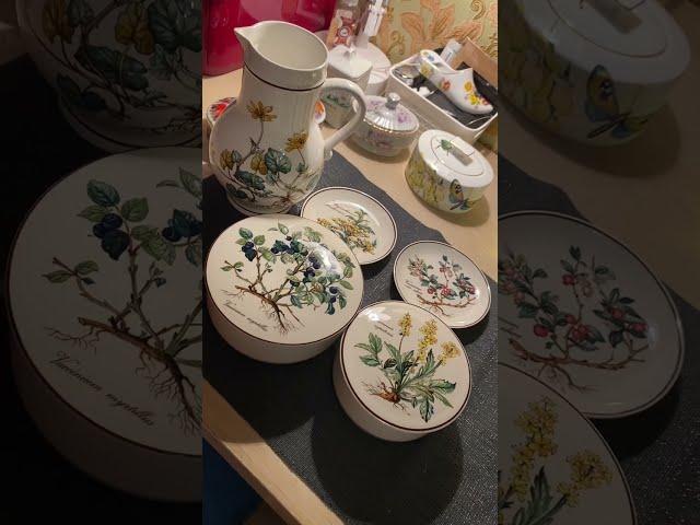 Моя маленькая коллекция винтажной посуды Villeroy&Boch 🪴Botanica и другие предметы красоты ️