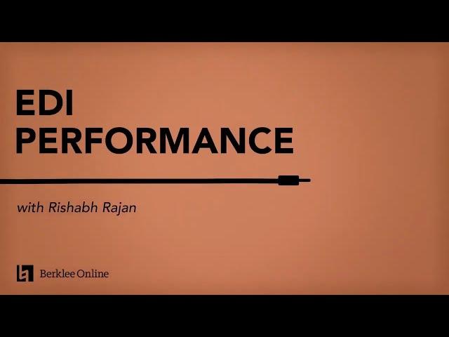 Rishabh Rajan Performance | Final Lesson | Electronic Music Performance Techniques 23/23