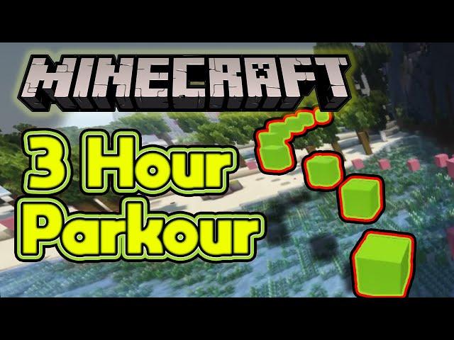 3 Hour Parkour with Shaders in Minecraft (No Falls, Relaxing, Sleep)