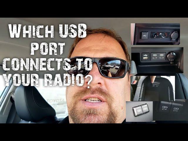 What USB port connects to your car radio?