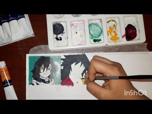 How to draw Tomioka Giyu [Гию Томиока] Kimetsu No Yaiba [Клинок рассекающий демонов]