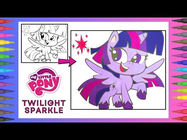 Coloring Twilight Sparkle from My Little Pony Friendship Is Magic