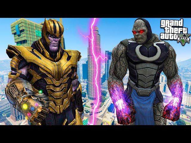 ТАНОС ПРОТИВ ДАРКСАЙДА В ГТА 5 МОДЫ! THANOS VS DARKSEID ОБЗОР МОДА В GTA 5! ИГРЫ ГТА ВИДЕО MODS