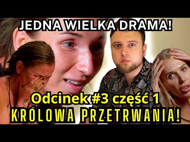 Prawdziwa twarz Linkiewicz?! KRÓLOWA PRZETRWANIA odcinek 3 CZĘŚĆ 1 (Janoszek, Ewelona, Miller, Glam)