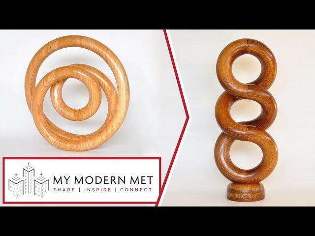 Spiraling Wood Sculptures by Cameron Porter / Cammie's Garage