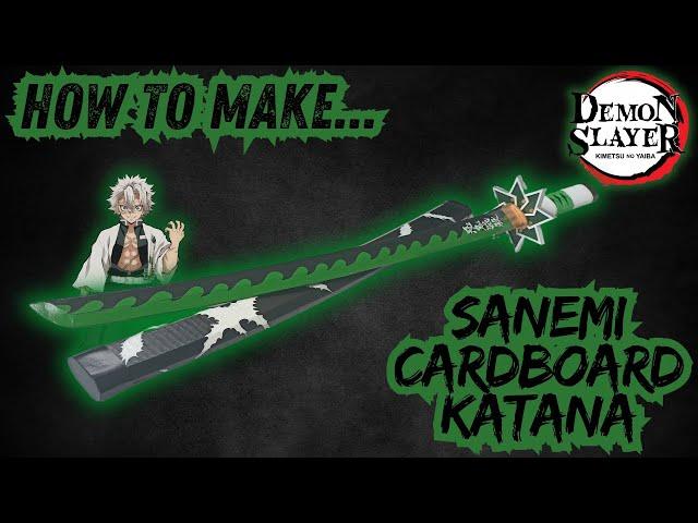 How to make Shinazugawa Sanemi Cardboard Sword from Demon Slayer: DIY Guide