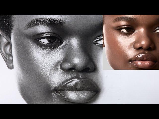 Step by Step Shading of a face / Skin texture